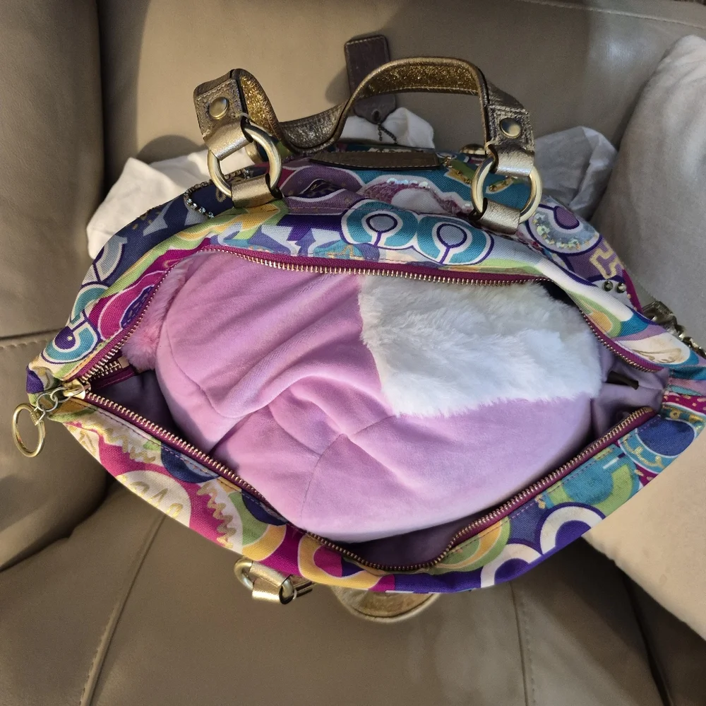 Coach Poppy Spotlight LIMITED Edition Women's Tote Bag EUC - Picture 10 of 16